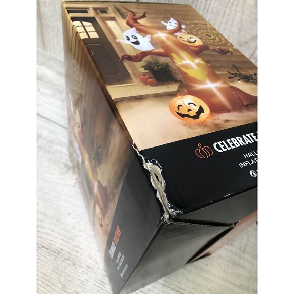 Halloween 10ft tall Inflatable Dead Tree Ghosts Pumpkins Outdoor LED Decoration - Picture 9 of 9